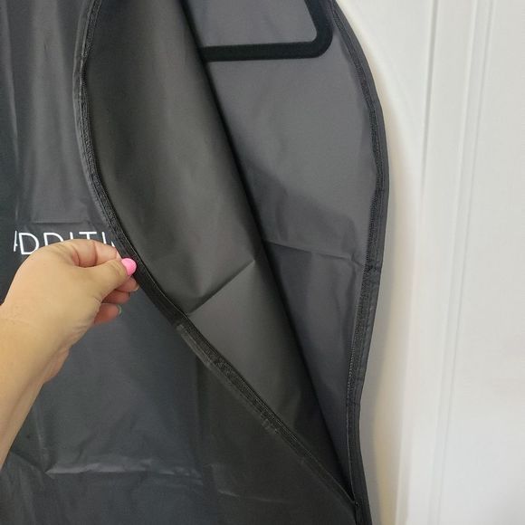 Addition Elle NEW 3 Vinyl Zippered Black Garment Bags Pack of 3 - Picture 4 of 5